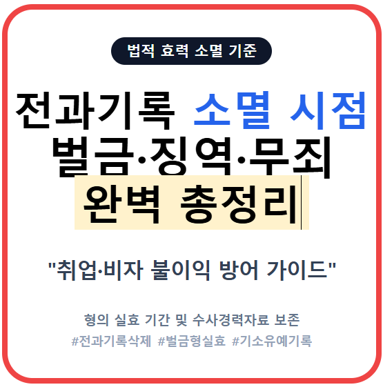 기소유예(선고유예, 집행유예)부터 벌금 징역까지, 내 전과기록 언제까지 남을까?
