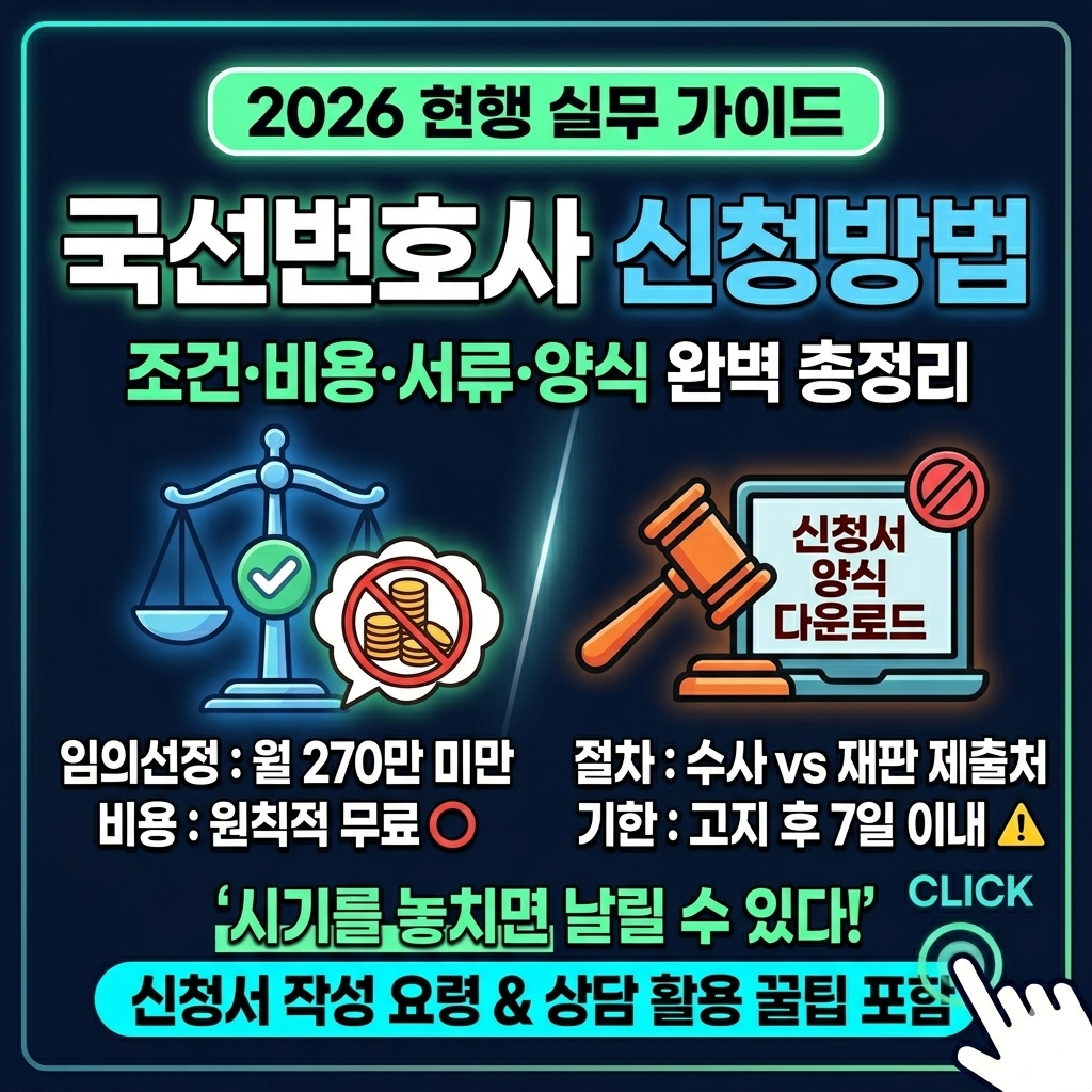 국선변호사 신청방법