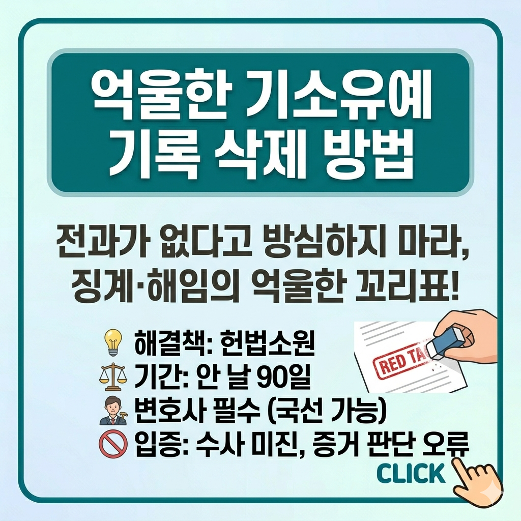 기소유예 불복 절차 및 헌법소원 청구 기간