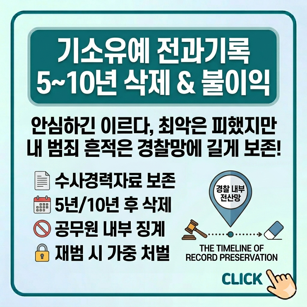 기소유예 전과 및 기록 삭제 기간