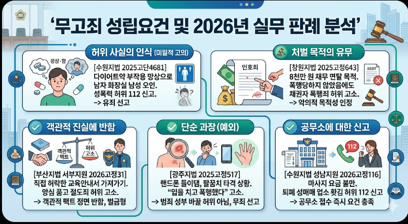 무고죄  성립요건  및 실무 판례 정리
