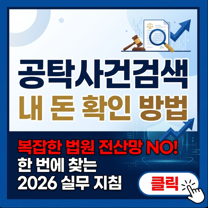 공탁사건검색 및 공탁금 조회 시스템 이용 방법