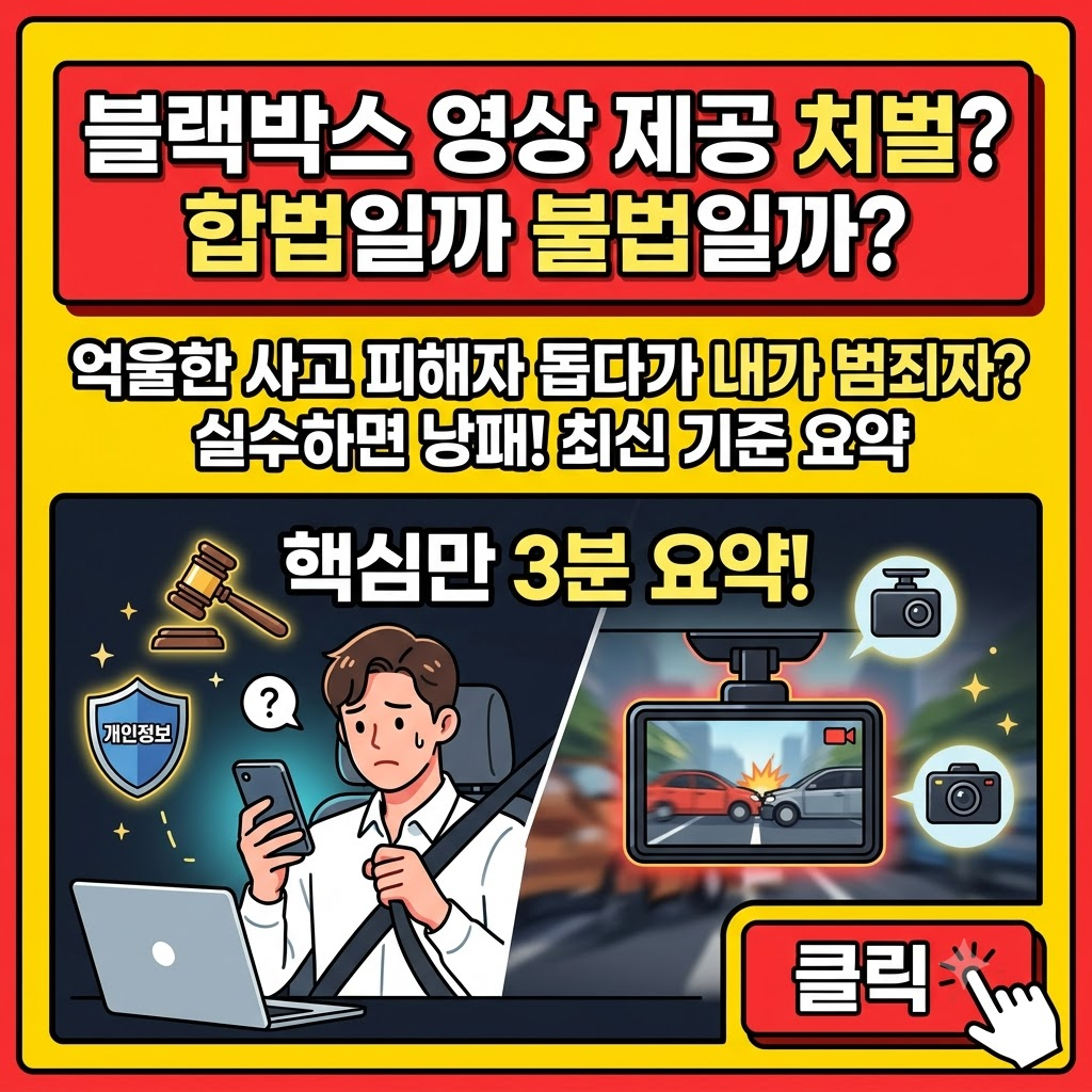 블랙박스 영상 제공 처벌