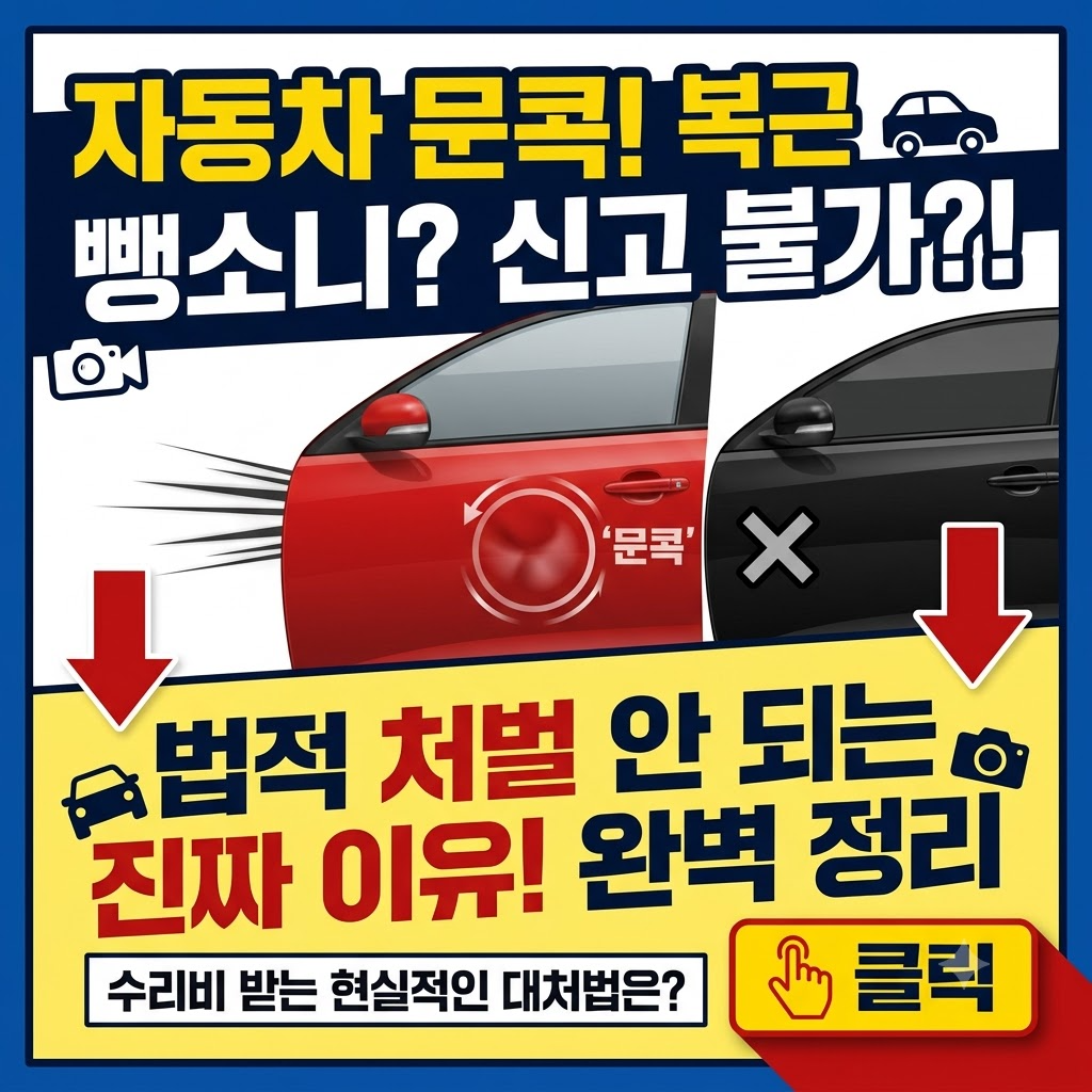자동차 문콕 뺑소니 경찰 신고