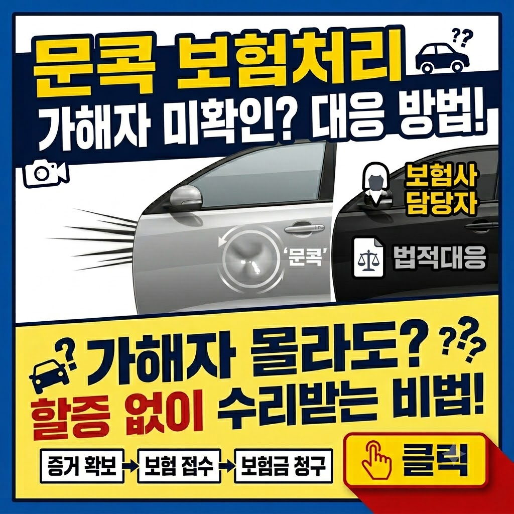 문콕 보험처리 방법과 할증·비용·감가