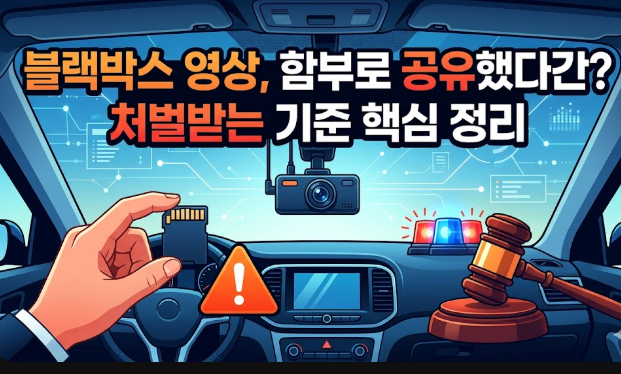 차량용 블랙박스 영상 제공 및 개인정보보호법 위반 처벌 기준 핵심 정리