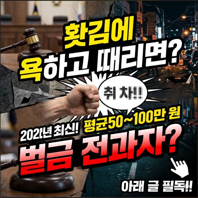 욕하고 때리면 처벌 수위