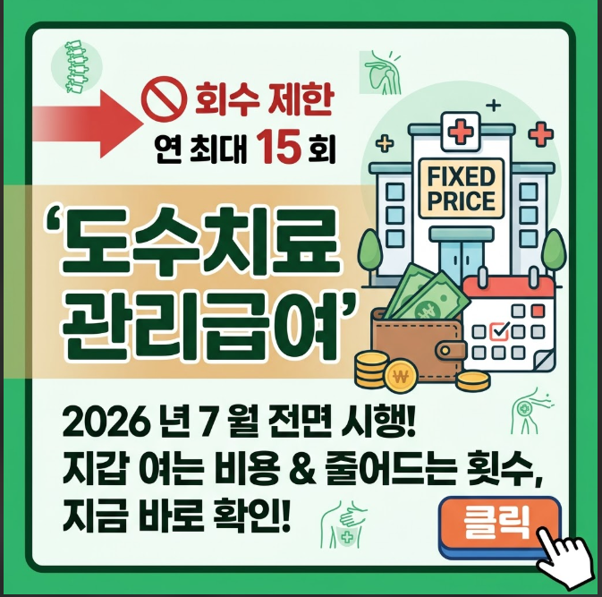 도수치료 관리급여