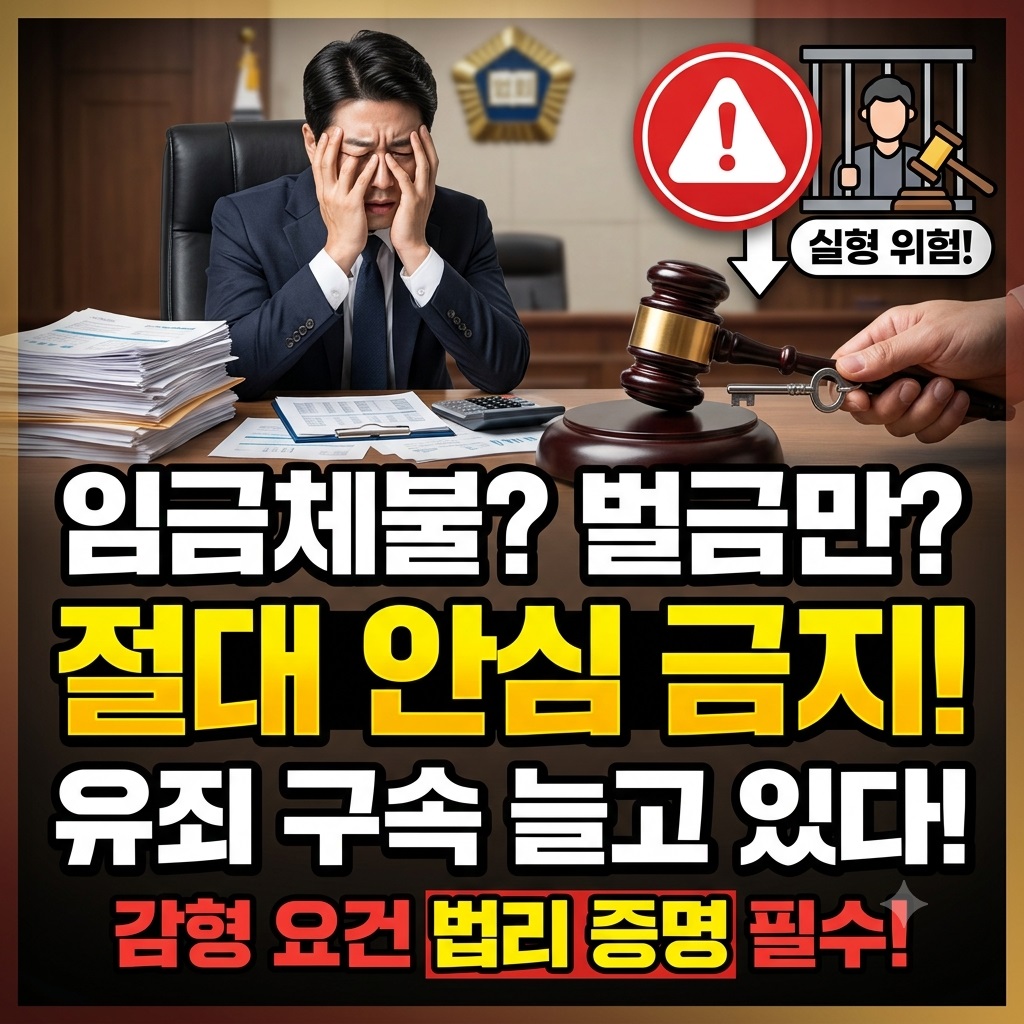 임금체불 형사처벌 징역 실형 판례와 집행유예 방어 요령